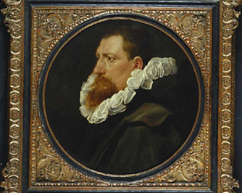Portrait eines Herren mit weißer Halskrause and grauem Mantel. à Peter Paul Rubens
