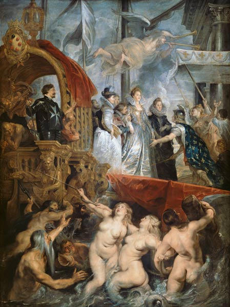 Arrivée de Marie de Medicis (1573-1642) à Marseille, le 3 novembre 1600 à Peter Paul Rubens