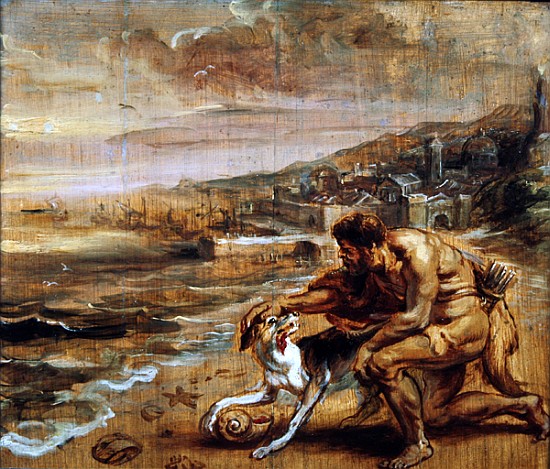 The discovery of purple, c.1636 à Peter Paul Rubens
