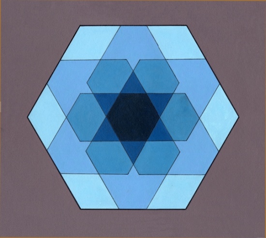 Overlaying Hexagons, 2009 à  Peter Hugo  McClure