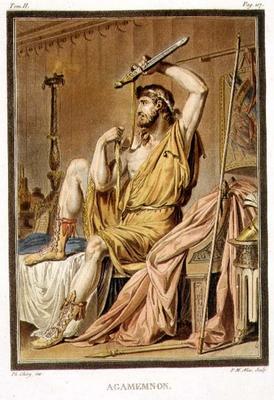 Agamemnon, costume for 'Iphigenia in Aulis' by Jean Racine, from Volume II of 'Research on the Costu à Philippe Chery