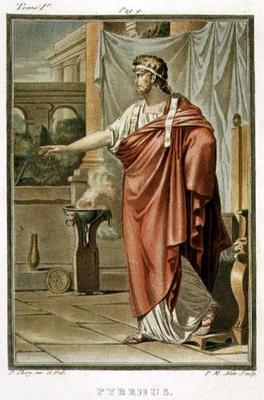 Pyrrhus, costume for 'Andromache' by Jean Racine, from Volume I of 'Research on the Costumes and The à Philippe Chery