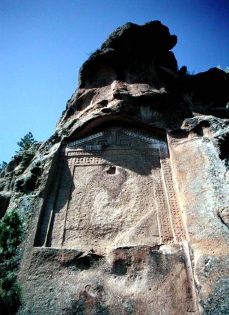Phrygian rock monument à Phrygien