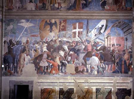 The Victory of Heraclius and the Execution of Chosroes, 628 AD, from the True Cross Cycle à Piero della Francesca