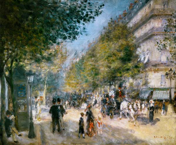 Les grands boulevards à Pierre-Auguste Renoir