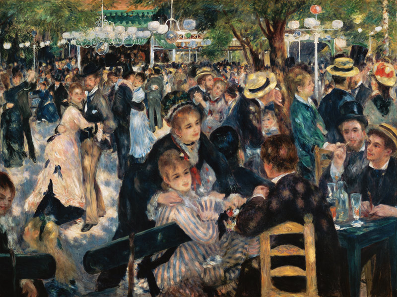 Bal au Moulin de la Galette à Montmartre à Pierre-Auguste Renoir
