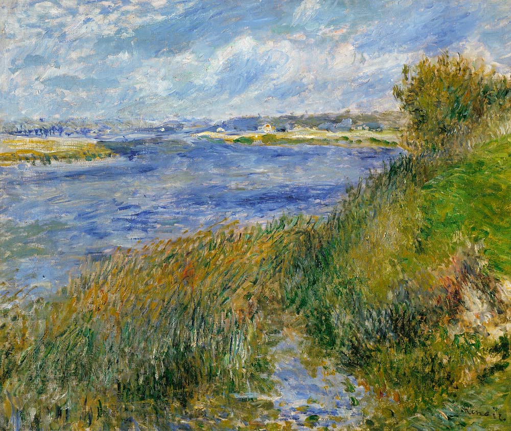 Die Seine-Ufer bei Champrosay à Pierre-Auguste Renoir