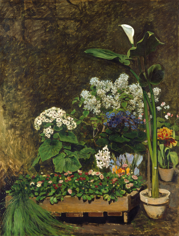 Flowers in a Greenhouse à Pierre-Auguste Renoir