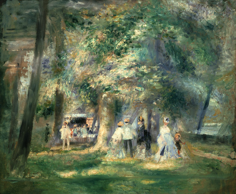 Dans le parc de Saint-Cloud à Pierre-Auguste Renoir