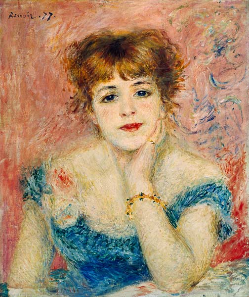Portrait de Jeanne Samary à Pierre-Auguste Renoir