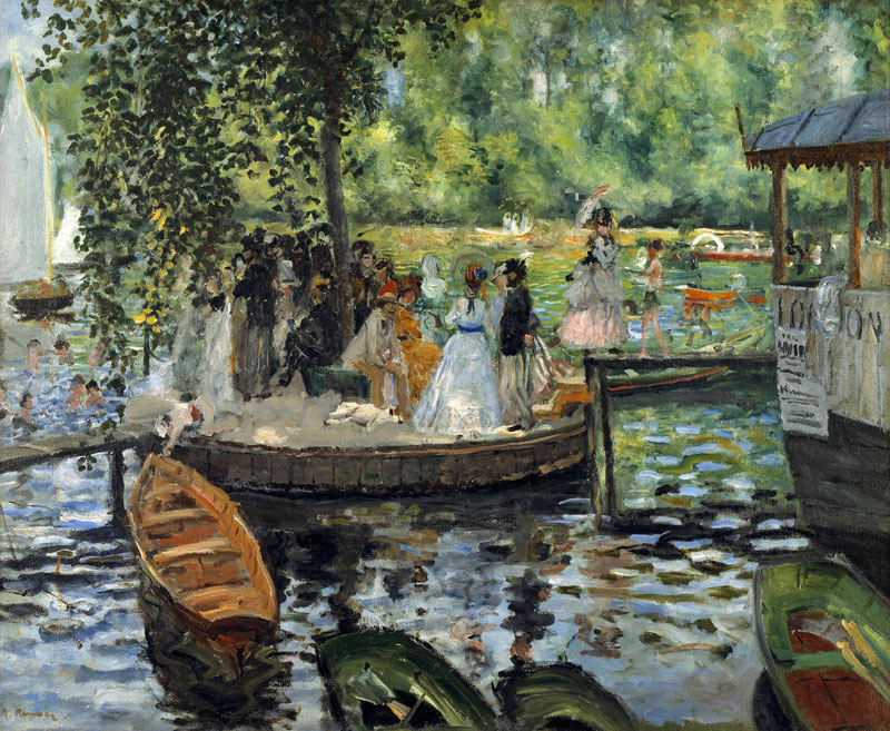La Grenouillere à Pierre-Auguste Renoir