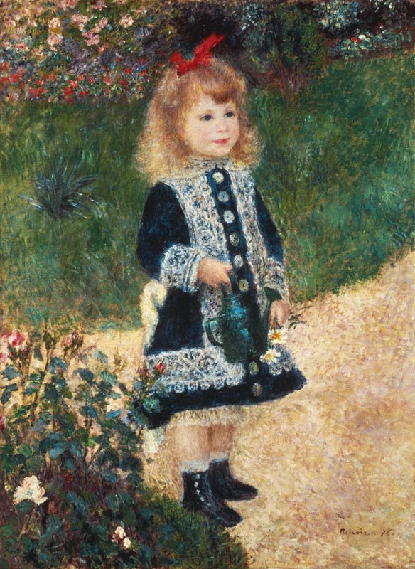 La petite fille à l'arrosoir à Pierre-Auguste Renoir