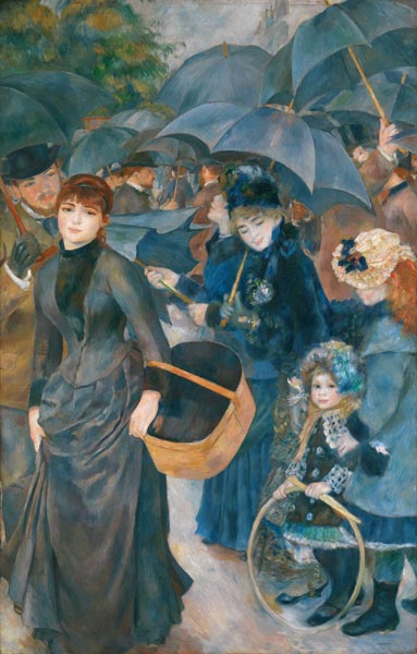 Les parapluies à Pierre-Auguste Renoir