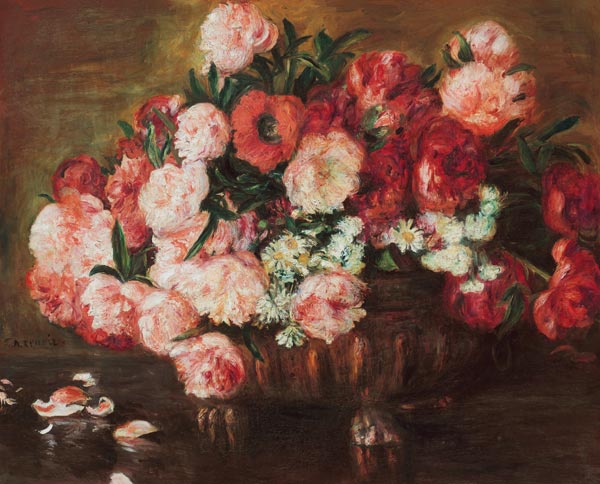 Nature morte avec pivoine à Pierre-Auguste Renoir