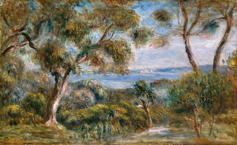 La mer à Cagnes à Pierre-Auguste Renoir