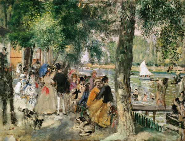 Baignade dans la Seine, ou La Grenouillère à Pierre-Auguste Renoir