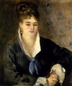 Dame dans la tenue noire. à Pierre-Auguste Renoir