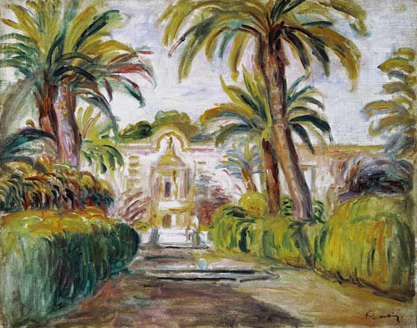 Les palmiers à Pierre-Auguste Renoir