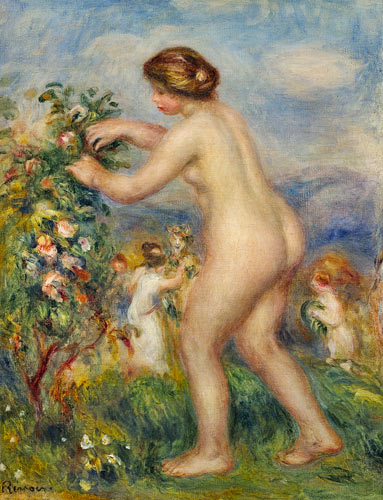 Jeune femme nue dans le paysage. à Pierre-Auguste Renoir