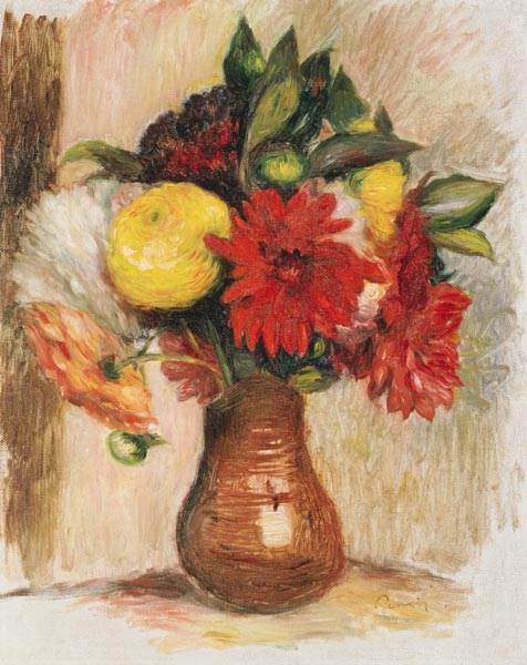 Blumenstrauß in einem Krug. à Pierre-Auguste Renoir