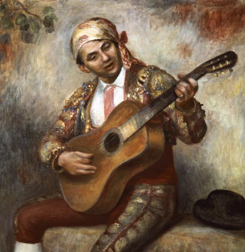 The Spanish Guitarist à Pierre-Auguste Renoir
