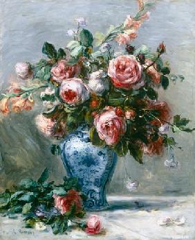 Vase de roses