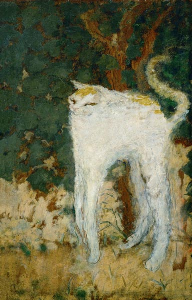 Le chat blanc à Pierre Bonnard