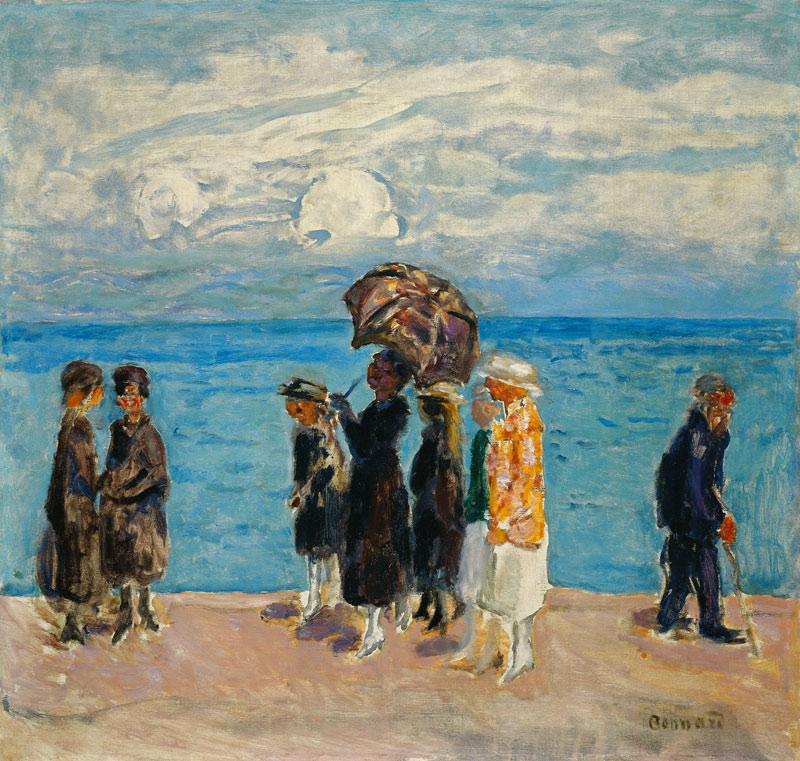 Spaziergänger am Meer (Promeneurs au Bord de la Mer) à Pierre Bonnard