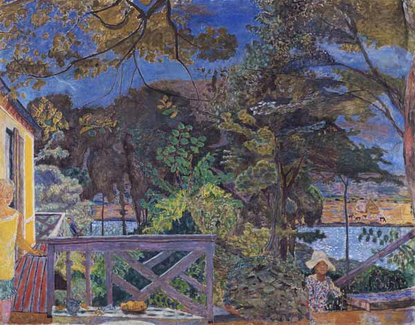 The Terrace at Vernon à Pierre Bonnard