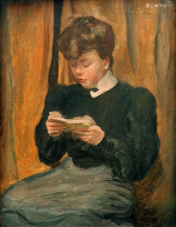 Woman reading a book à Pierre Bonnard