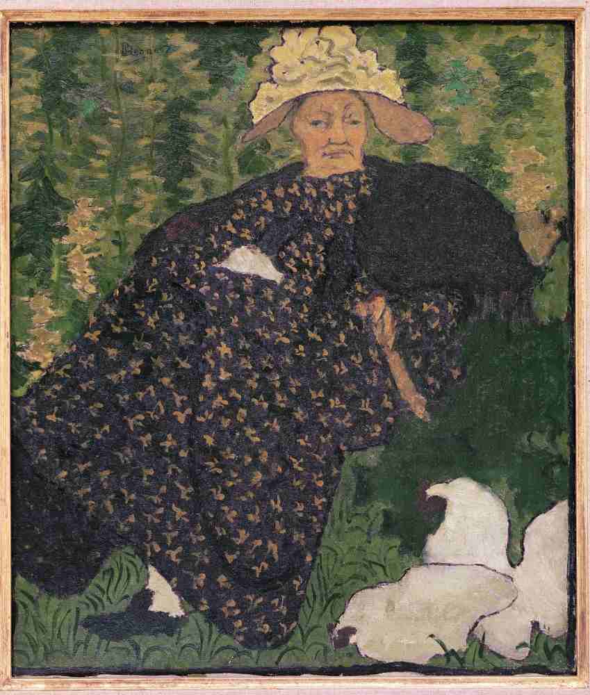 Grandmother with Chickens à Pierre Bonnard