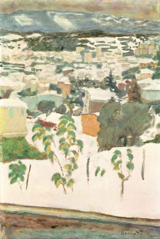 Le Cannet in the Snow à Pierre Bonnard