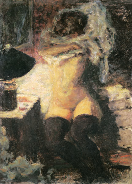 Nude Woman with Black Stockings à Pierre Bonnard