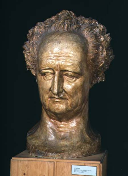 Bust of Johann Wolfgang von Goethe (1749-1832) à Pierre Jean David d'Angers