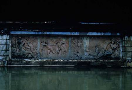 Bathing Nymphs, relief from the Bain des Nymphes, part of the Allee D'Eau, executed after models des à Pierre Legros