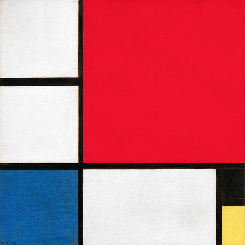 Composition II à Piet Mondrian
