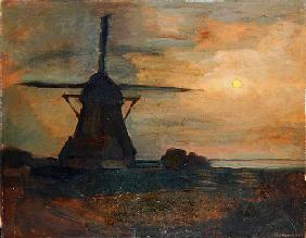 Oostzijdse Mill in Moonlight