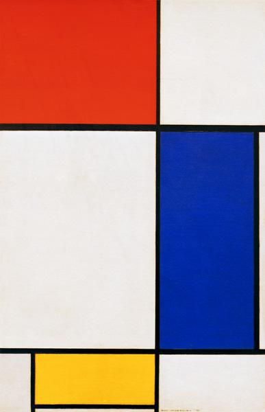 Composition avec rouge, jaune, bleu 1928