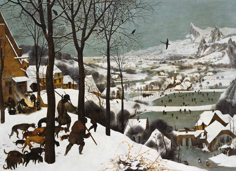 Le retour des chasseurs à Pieter Brueghel l'Ancien