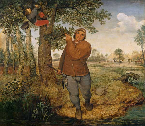 Le voleur des oiseaux. à Pieter Brueghel l'Ancien