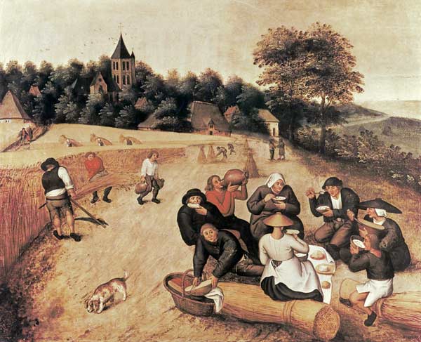 The Harvester's Meal à Pieter Brueghel le Jeune