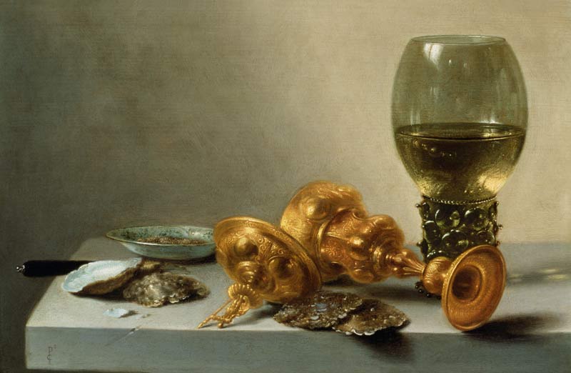 A Still Life with a Roemer and a Gilt Cup à Pieter Claesz