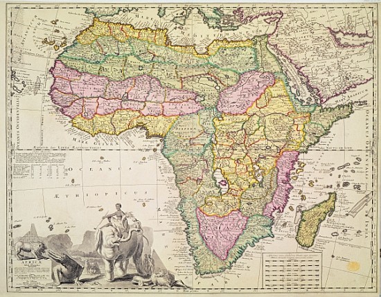 Map of Africa à Pieter Schenk