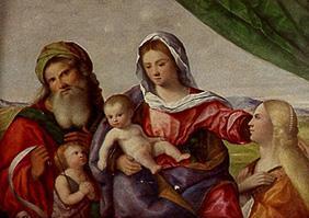 madonne avec l'enfant, l'enfant Jean et le Sainte Catherine et Zacharias.