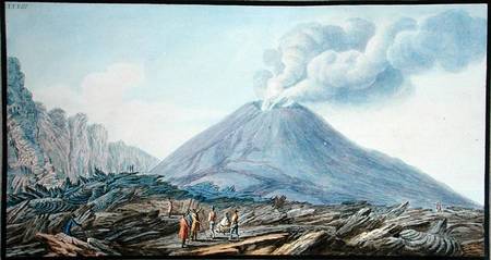 View of the Atrio di Cavallo between Somma and Vesuvius, plate 33 from 'Campi Phlegraei: Observation à Pietro Fabris