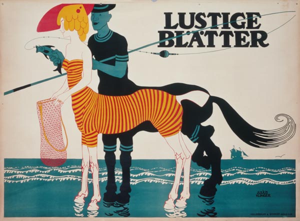 Feuilles joyeuses, Des Julius Klinger à Affiche Vintage