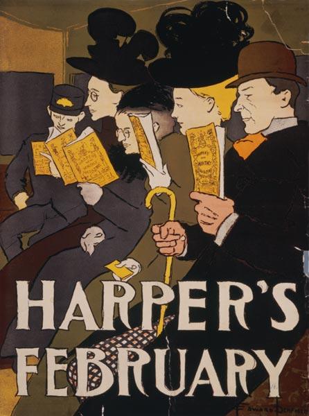 Harper s February, d'Edward Penfield