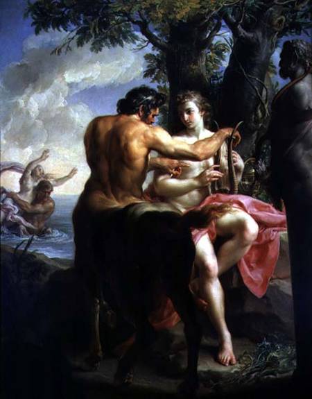 The Education of Achilles by Chiron à Pompeo Girolamo Batoni