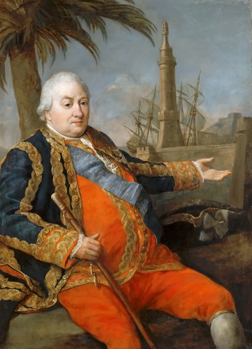 Pierre André de Suffren de Saint Tropez (1729-1788) à Pompeo Girolamo Batoni
