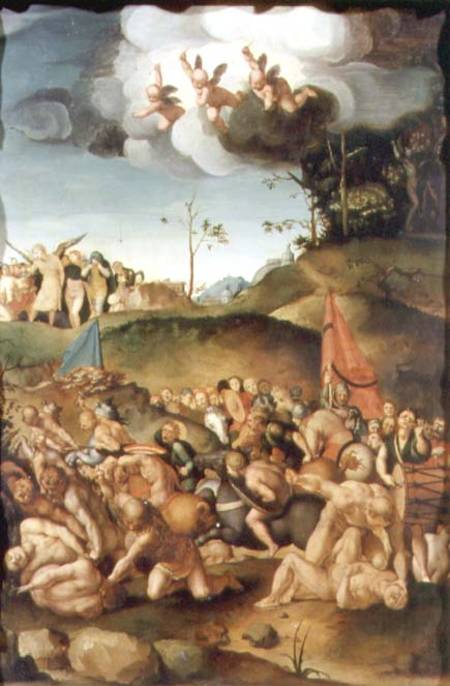 The Martyrdom of the Ten Thousand à Pontormo, Jacopo Carucci da